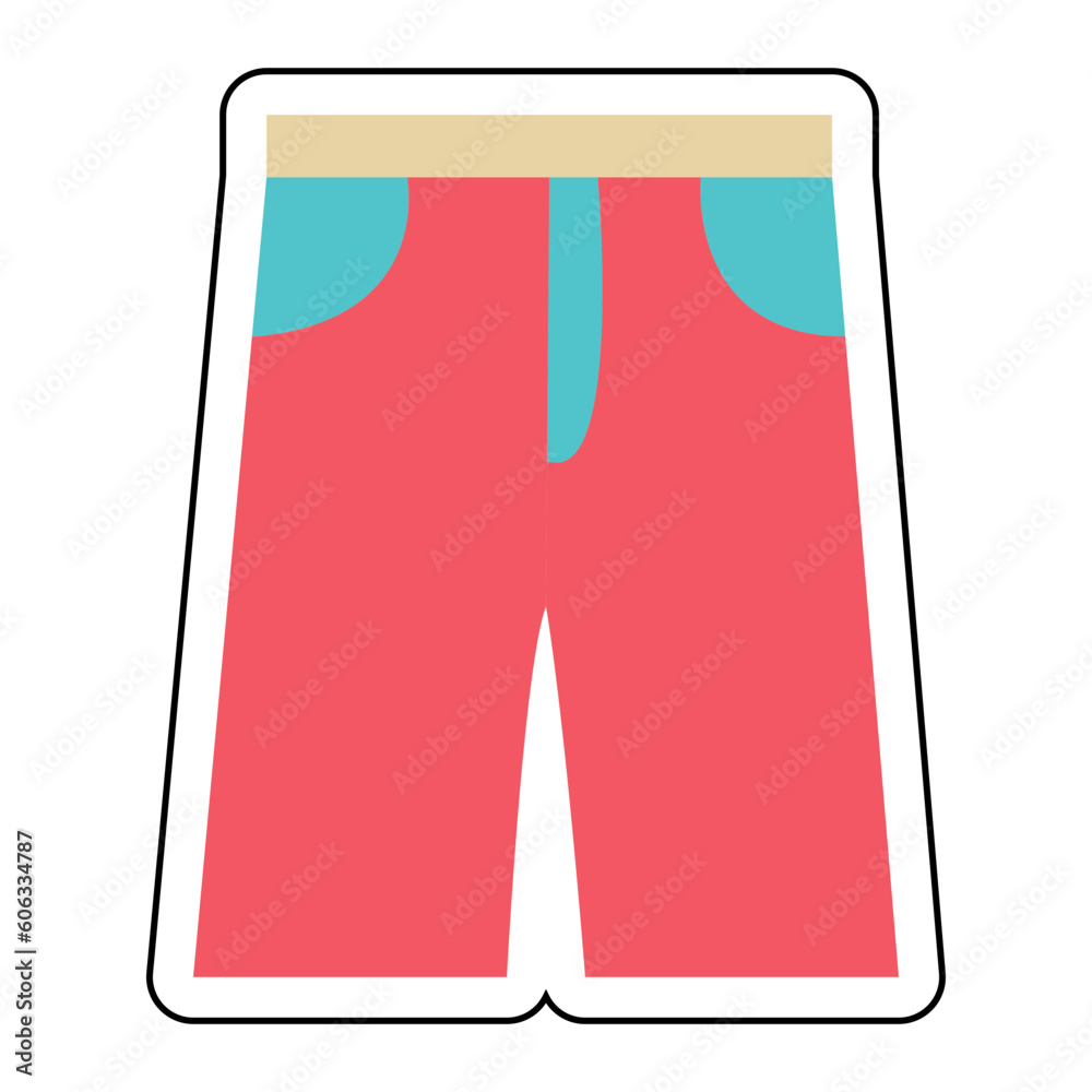 Sticker SHORTS design vector icon design vector line icon svg Sticker SHORTS design vector icon design vector line icon svg