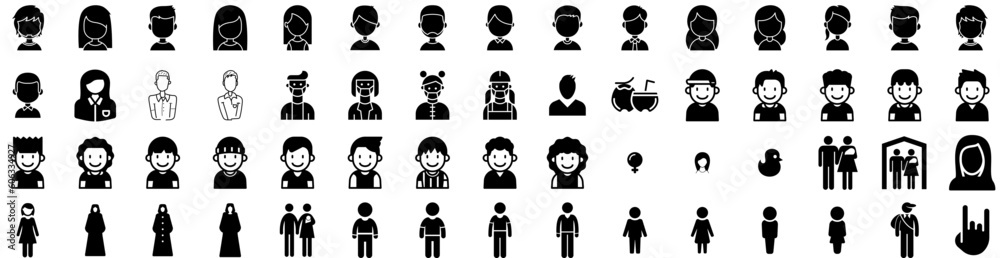 Set Of Young Icons Isolated Silhouette Solid Icon With Business, Professional, Happy, Modern, Cheerful, Portrait, Young Infographic Simple Vector Illustration Logo Set Of Young Icons Isolated Silhouette Solid Icon With Business, Professional, Happy, Modern, Cheerful, Portrait, Young Infographic Simple Vector Illustration Logo