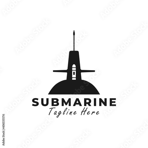 submarine vector illustration logo