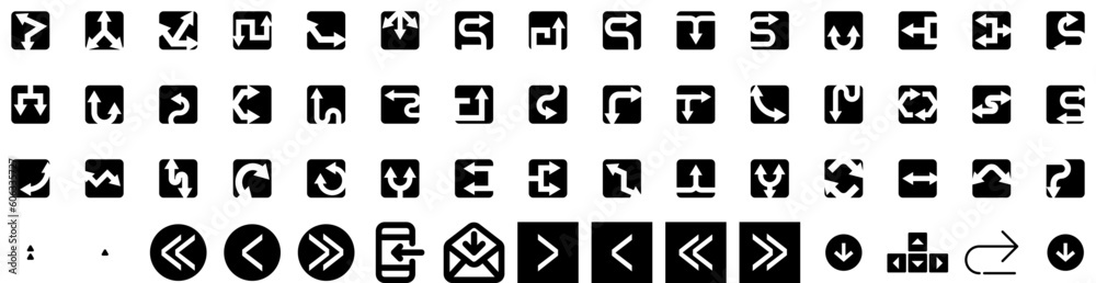 Set Of Arrow Icons Isolated Silhouette Solid Icon With Set, Vector, Arrow, Sign, Symbol, Design, Collection Infographic Simple Vector Illustration Logo Set Of Arrow Icons Isolated Silhouette Solid Icon With Set, Vector, Arrow, Sign, Symbol, Design, Collection Infographic Simple Vector Illustration Logo