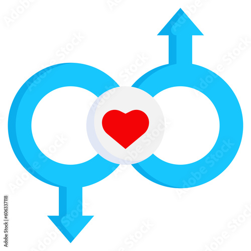 gays flat icon,linear,outline,graphic,illustration