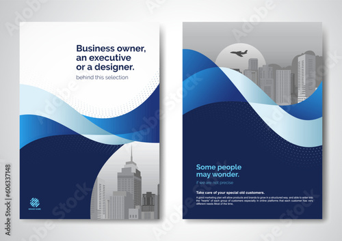 Template vector design for Brochure, AnnualReport, Magazine, Poster, Corporate Presentation, Portfolio, Flyer, infographic, layout modern with color size A4, Front and back, Easy to use.