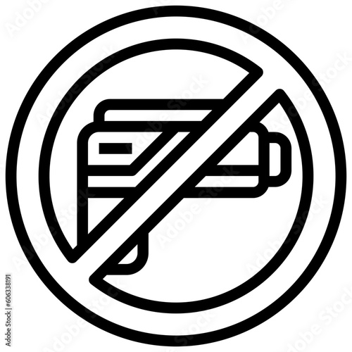 gun filled outline icon,linear,outline,graphic,illustration