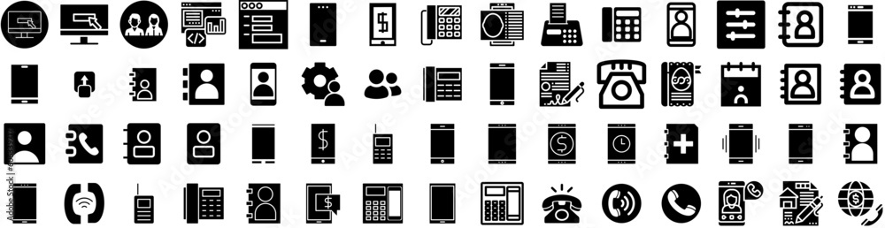 Set Of Contact Icons Isolated Silhouette Solid Icon With Internet, Web, Communication, Telephone, Icon, Contact, Phone Infographic Simple Vector Illustration Logo Set Of Contact Icons Isolated Silhouette Solid Icon With Internet, Web, Communication, Telephone, Icon, Contact, Phone Infographic Simple Vector Illustration Logo