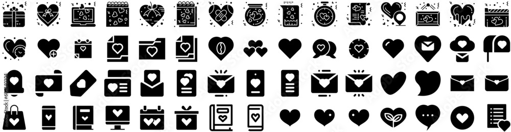 Set Of Heart Icons Isolated Silhouette Solid Icon With Valentine, Heart, Vector, Background, Icon, Symbol, Love Infographic Simple Vector Illustration Logo Set Of Heart Icons Isolated Silhouette Solid Icon With Valentine, Heart, Vector, Background, Icon, Symbol, Love Infographic Simple Vector Illustration Logo