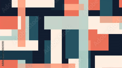 Sleek geometric pattern background. Generative IA