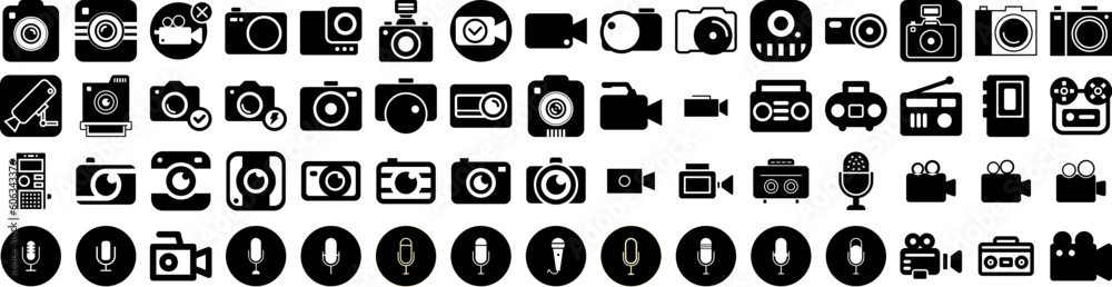 Set Of Recorder Icons Isolated Silhouette Solid Icon With Music, Audio, Sound, Equipment, Retro, Illustration, Recorder Infographic Simple Vector Illustration Logo Set Of Recorder Icons Isolated Silhouette Solid Icon With Music, Audio, Sound, Equipment, Retro, Illustration, Recorder Infographic Simple Vector Illustration Logo