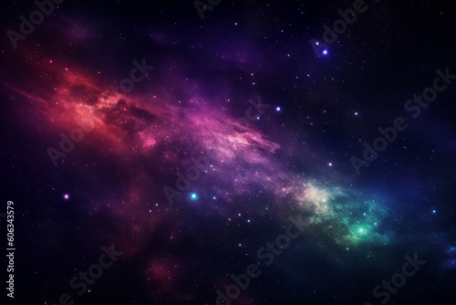  Galaxy background  starry night sky. Generative AI