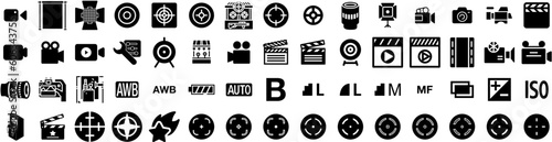 Set Of Shooting Icons Isolated Silhouette Solid Icon With Abstract, Shooting, Background, Comet, Black, Sky, Star Infographic Simple Vector Illustration Logo