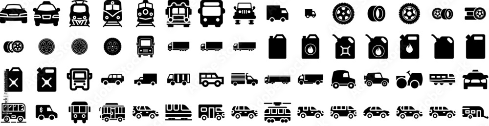 Set Of Vehicle Icons Isolated Silhouette Solid Icon With Technology, Transport, Vehicle, Battery, Power, Car, Auto Infographic Simple Vector Illustration Logo Set Of Vehicle Icons Isolated Silhouette Solid Icon With Technology, Transport, Vehicle, Battery, Power, Car, Auto Infographic Simple Vector Illustration Logo