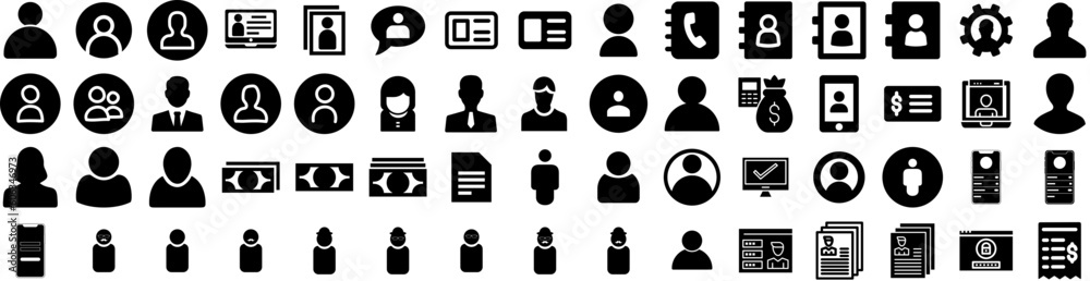 Set Of Account Icons Isolated Silhouette Solid Icon With Concept, Finance, Technology, Account, People, Background, Business Infographic Simple Vector Illustration Logo Set Of Account Icons Isolated Silhouette Solid Icon With Concept, Finance, Technology, Account, People, Background, Business Infographic Simple Vector Illustration Logo