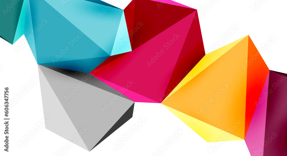 3d low poly triangle design elements 3d low poly triangle design elements