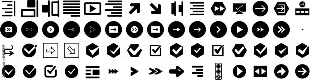 Set Of Right Icons Isolated Silhouette Solid Icon With Concept, Illustration, Sign, Symbol, Vector, Right, Icon Infographic Simple Vector Illustration Logo Set Of Right Icons Isolated Silhouette Solid Icon With Concept, Illustration, Sign, Symbol, Vector, Right, Icon Infographic Simple Vector Illustration Logo
