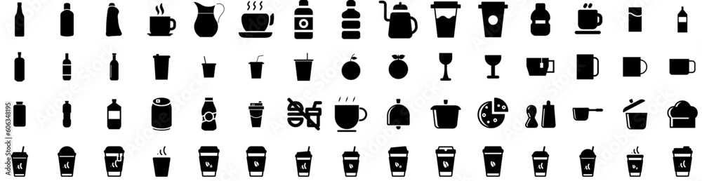 Set Of Drink Icons Isolated Silhouette Solid Icon With Beverage, Lifestyle, Drink, Girl, Woman, Young, Glass Infographic Simple Vector Illustration Logo Set Of Drink Icons Isolated Silhouette Solid Icon With Beverage, Lifestyle, Drink, Girl, Woman, Young, Glass Infographic Simple Vector Illustration Logo