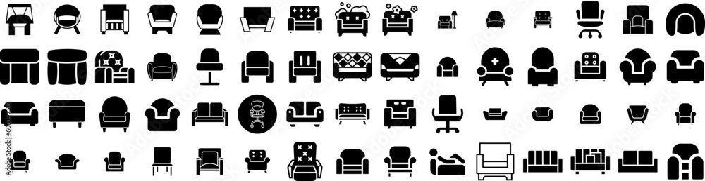 Set Of Armchair Icons Isolated Silhouette Solid Icon With Modern, Furniture, Style, Home, Background, Armchair, White Infographic Simple Vector Illustration Logo Set Of Armchair Icons Isolated Silhouette Solid Icon With Modern, Furniture, Style, Home, Background, Armchair, White Infographic Simple Vector Illustration Logo