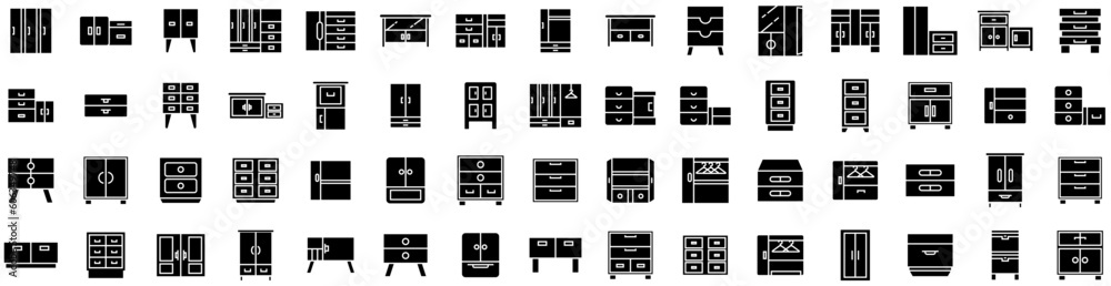 Set Of Closet Icons Isolated Silhouette Solid Icon With Home, Closet, Clothes, Wardrobe, Interior, Furniture, Design Infographic Simple Vector Illustration Logo Set Of Closet Icons Isolated Silhouette Solid Icon With Home, Closet, Clothes, Wardrobe, Interior, Furniture, Design Infographic Simple Vector Illustration Logo