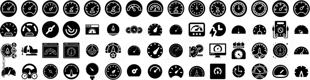 Set Of Gauge Icons Isolated Silhouette Solid Icon With Vector, Gauge, Indicator, Icon, Level, Meter, Measure Infographic Simple Vector Illustration Logo Set Of Gauge Icons Isolated Silhouette Solid Icon With Vector, Gauge, Indicator, Icon, Level, Meter, Measure Infographic Simple Vector Illustration Logo