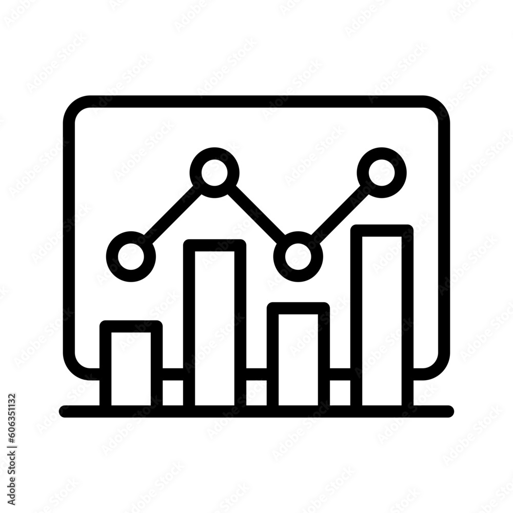 Dashboard outline icon for marketing, kpi, reporting, data visualization, analytics, metrics logo Dashboard outline icon for marketing, kpi, reporting, data visualization, analytics, metrics logo