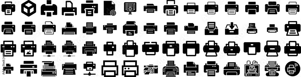 Set Of Printing Icons Isolated Silhouette Solid Icon With Illustration, Design, Color, White, Black, Vector, Print Infographic Simple Vector Illustration Logo Set Of Printing Icons Isolated Silhouette Solid Icon With Illustration, Design, Color, White, Black, Vector, Print Infographic Simple Vector Illustration Logo