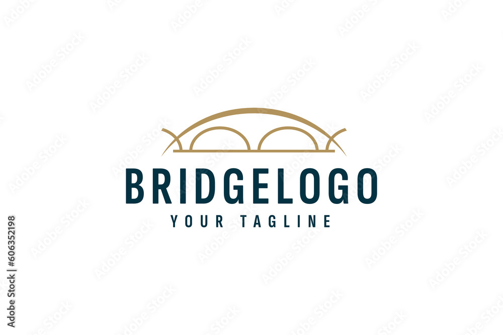bridge logo vector icon illustration bridge logo vector icon illustration