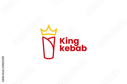 kebab logo vector icon illustration