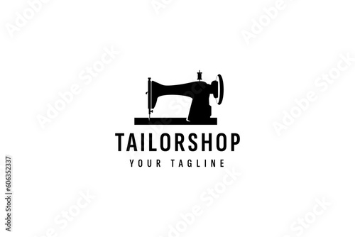 tailor logo vector icon illustration
