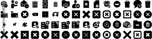 Set Of Remove Icons Isolated Silhouette Solid Icon With Cosmetology, Female, Hygiene, Treatment, Woman, Laser, Beauty Infographic Simple Vector Illustration Logo