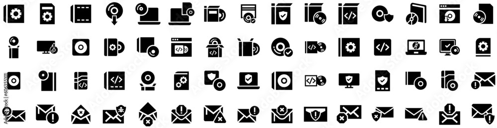 Set Of Computer Icons Isolated Silhouette Solid Icon With Technology, Screen, Business, Laptop, Modern, Computer, Display Infographic Simple Vector Illustration Logo Set Of Computer Icons Isolated Silhouette Solid Icon With Technology, Screen, Business, Laptop, Modern, Computer, Display Infographic Simple Vector Illustration Logo