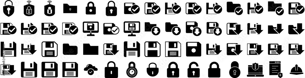 Set Of Secure Icons Isolated Silhouette Solid Icon With Security, Protection, Technology, Safety, Internet, Computer, Secure Infographic Simple Vector Illustration Logo Set Of Secure Icons Isolated Silhouette Solid Icon With Security, Protection, Technology, Safety, Internet, Computer, Secure Infographic Simple Vector Illustration Logo