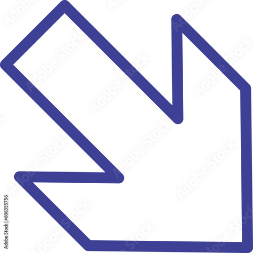 Free Download blue arrow sign transparent  - GFXLoad