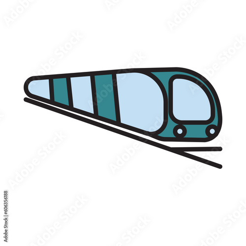 Filled Line EXPRESS TRAIN design vector icon design vector line icon svg