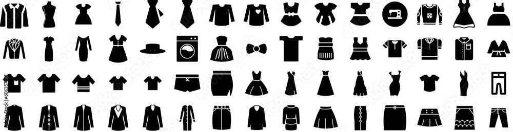 Set Of Dress Icons Isolated Silhouette Solid Icon With Style, Female, Clothes, Dress, Woman, Fashion, Girl Infographic Simple Vector Illustration Logo Set Of Dress Icons Isolated Silhouette Solid Icon With Style, Female, Clothes, Dress, Woman, Fashion, Girl Infographic Simple Vector Illustration Logo