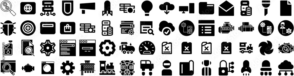 Set Of Engine Icons Isolated Silhouette Solid Icon With Car, Automobile, Vehicle, Engine, Machine, Auto, Motor Infographic Simple Vector Illustration Logo Set Of Engine Icons Isolated Silhouette Solid Icon With Car, Automobile, Vehicle, Engine, Machine, Auto, Motor Infographic Simple Vector Illustration Logo