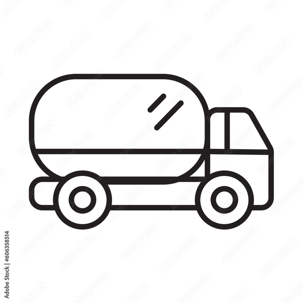 FUEL TANKER design vector icon design vector line icon svg FUEL TANKER design vector icon design vector line icon svg