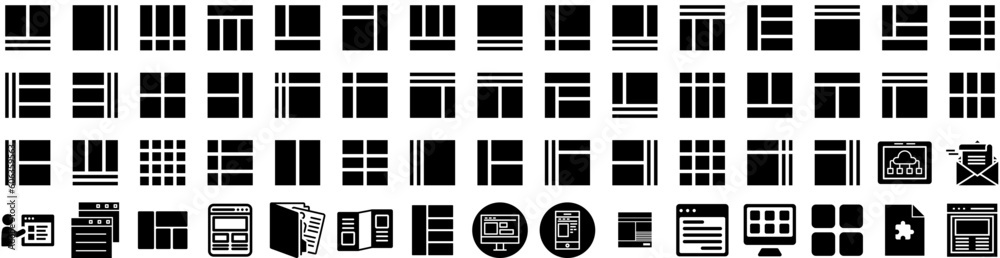 Set Of Template Icons Isolated Silhouette Solid Icon With Template, Business, Graphic, Layout, Banner, Design, Flyer Infographic Simple Vector Illustration Logo Set Of Template Icons Isolated Silhouette Solid Icon With Template, Business, Graphic, Layout, Banner, Design, Flyer Infographic Simple Vector Illustration Logo