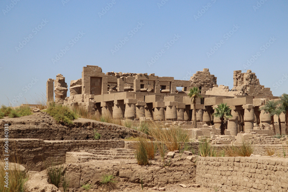 Ancient egyptian temple of Karnak in Luxor, Egypt