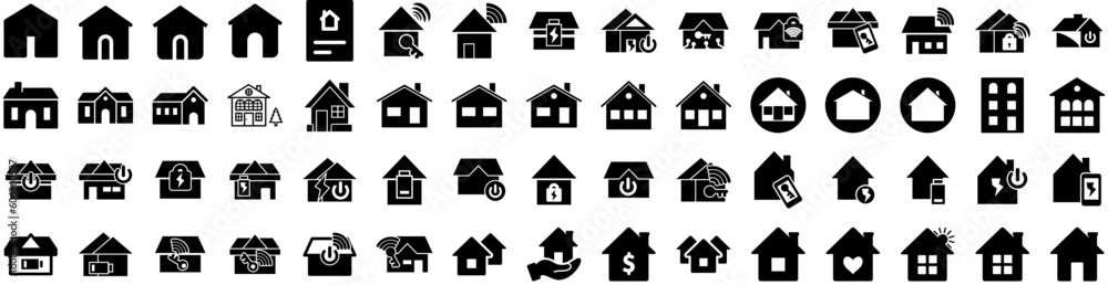 Set Of House Icons Isolated Silhouette Solid Icon With Home, Estate, Residential, Building, Property, House, Architecture Infographic Simple Vector Illustration Logo Set Of House Icons Isolated Silhouette Solid Icon With Home, Estate, Residential, Building, Property, House, Architecture Infographic Simple Vector Illustration Logo