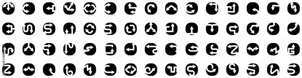 Set Of Direction Icons Isolated Silhouette Solid Icon With Symbol, Background, Vector, Arrow, Illustration, Sign, Direction Infographic Simple Vector Illustration Logo Set Of Direction Icons Isolated Silhouette Solid Icon With Symbol, Background, Vector, Arrow, Illustration, Sign, Direction Infographic Simple Vector Illustration Logo
