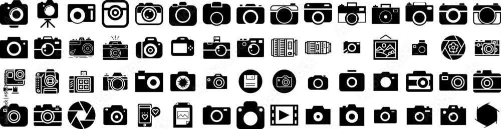 Set Of Photography Icons Isolated Silhouette Solid Icon With Photographer, Camera, Photo, Digital, Photography, Technology, Lens Infographic Simple Vector Illustration Logo Set Of Photography Icons Isolated Silhouette Solid Icon With Photographer, Camera, Photo, Digital, Photography, Technology, Lens Infographic Simple Vector Illustration Logo
