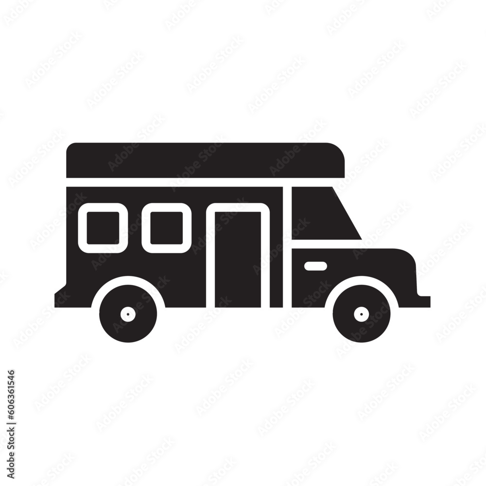 Solid VAN design vector icon design vector line icon svg