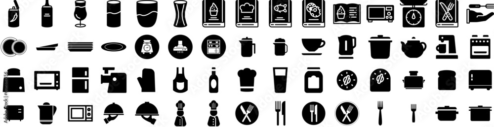 Set Of Kitchen Icons Isolated Silhouette Solid Icon With Table, Kitchen, Home, Room, Background, Interior, Modern Infographic Simple Vector Illustration Logo Set Of Kitchen Icons Isolated Silhouette Solid Icon With Table, Kitchen, Home, Room, Background, Interior, Modern Infographic Simple Vector Illustration Logo
