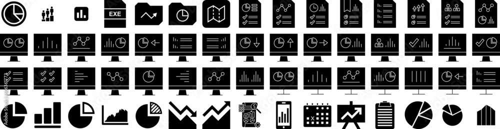 Set Of Chart Icons Isolated Silhouette Solid Icon With Data, Illustration, Graph, Business, Chart, Vector, Diagram Infographic Simple Vector Illustration Logo Set Of Chart Icons Isolated Silhouette Solid Icon With Data, Illustration, Graph, Business, Chart, Vector, Diagram Infographic Simple Vector Illustration Logo