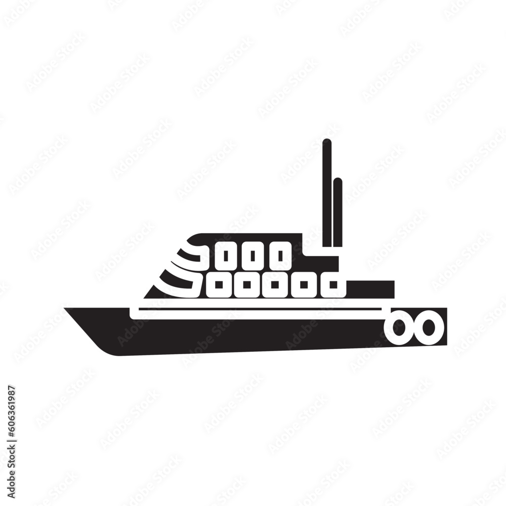 Solid YACHT design vector icon design vector line icon svg Solid YACHT design vector icon design vector line icon svg