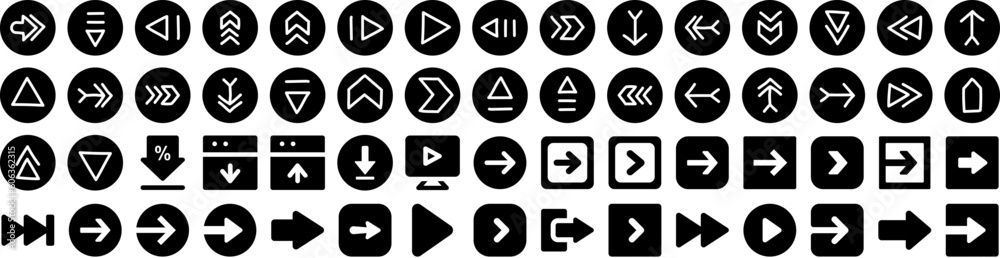 Set Of Arrow Icons Isolated Silhouette Solid Icon With Symbol, Sign, Set, Vector, Design, Collection, Arrow Infographic Simple Vector Illustration Logo Set Of Arrow Icons Isolated Silhouette Solid Icon With Symbol, Sign, Set, Vector, Design, Collection, Arrow Infographic Simple Vector Illustration Logo