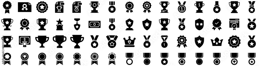 Set Of Award Icons Isolated Silhouette Solid Icon With Background, Golden, Banner, Design, Luxury, Winner, Award Infographic Simple Vector Illustration Logo Set Of Award Icons Isolated Silhouette Solid Icon With Background, Golden, Banner, Design, Luxury, Winner, Award Infographic Simple Vector Illustration Logo