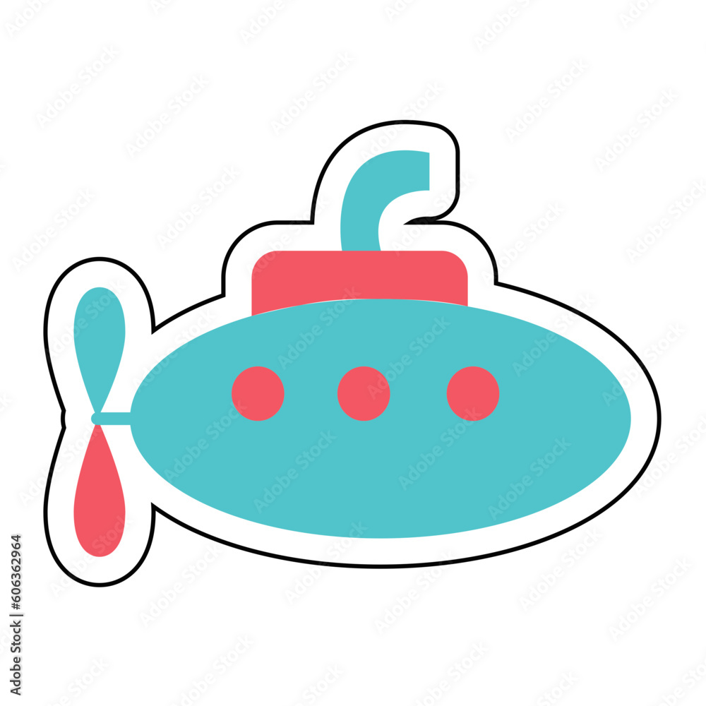 Sticker SUB MARINE design vector icon design vector line icon svg Sticker SUB MARINE design vector icon design vector line icon svg