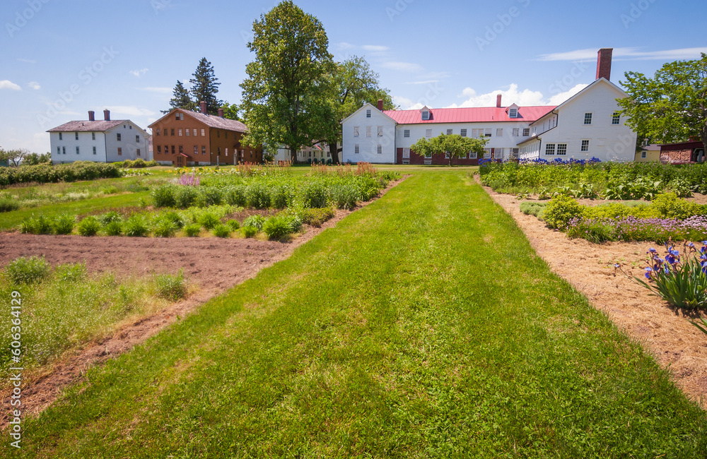 Gardens at Canterbury Shaker Village in New Hampshire