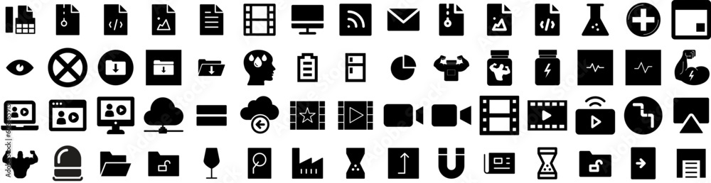 Set Of Stream Icons Isolated Silhouette Solid Icon With Streaming, Television, Online, Live, Movie, Video, Media Infographic Simple Vector Illustration Logo Set Of Stream Icons Isolated Silhouette Solid Icon With Streaming, Television, Online, Live, Movie, Video, Media Infographic Simple Vector Illustration Logo