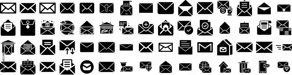 Set Of Envelope Icons Isolated Silhouette Solid Icon With Blank, Isolated, Vector, Envelope, Letter, Message, Paper Infographic Simple Vector Illustration Logo Set Of Envelope Icons Isolated Silhouette Solid Icon With Blank, Isolated, Vector, Envelope, Letter, Message, Paper Infographic Simple Vector Illustration Logo