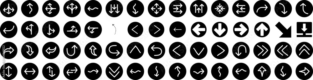 Set Of Arrow Icons Isolated Silhouette Solid Icon With Sign, Set, Symbol, Design, Vector, Arrow, Collection Infographic Simple Vector Illustration Logo Set Of Arrow Icons Isolated Silhouette Solid Icon With Sign, Set, Symbol, Design, Vector, Arrow, Collection Infographic Simple Vector Illustration Logo